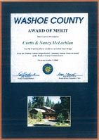 2000 Washoe County Award of Merit